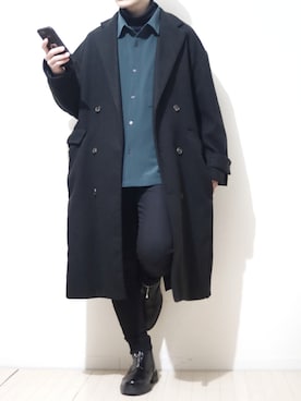 「アイテム（チェスターコート）」を使った、HIBIKI　さん（メンズ・164cm）の冬コーディネート