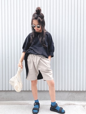 「TODAY'S SPECIAL（トゥデイズスペシャル）のアイテム」を使った、nanaさん（キッズ・140cm）の夏コーディネート
