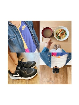「NIKE（ナイキ）のアイテム（タンクトップ）」を使った、mika2784さん（レディース・156cm）の春コーディネート