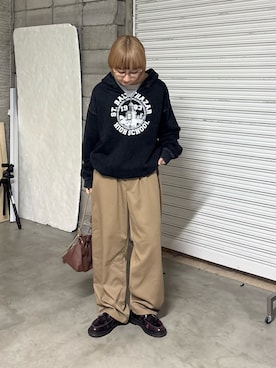 「CIAOPANIC TYPY（チャオパニックティピー）のアイテム（ハンドバッグ）」を使った、ayakaさん（レディース・158cm）の冬コーディネート