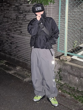 「アイテム（マウンテンパーカー）」を使った、renさん（メンズ・167cm）の冬コーディネート