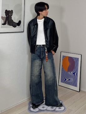 「アイテム（イヤリング）」を使った、kotaさん（メンズ・176cm）の春コーディネート
