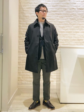 「ABAHOUSE GRAY（アバハウスグレイ）のアイテム（テーラードジャケット）」を使った、片山さん（メンズ・165cm・40代）の秋コーディネート