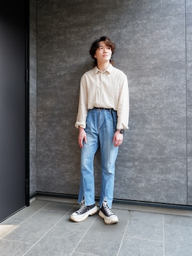 「LOWRYS FARM（ローリーズファーム）のアイテム（パンツ）」を使った、　KOSさん（メンズ・169cm）の春コーディネート