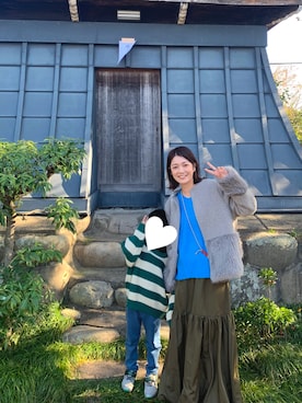 「devirock（デビロック）のアイテム（パンツ）」を使った、𝙮𝙪𝙠𝙞さん（レディース・158cm）の冬コーディネート