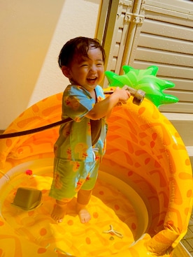「アイテム（水着）」を使った、YUITOさん（キッズ・90cm）の夏コーディネート