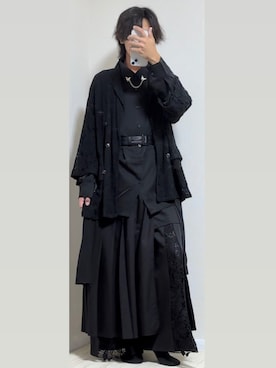 「アイテム（スカート）」を使った、sakuさん（メンズ・172cm）の秋コーディネート