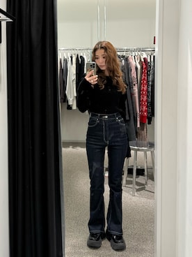 「SLY（スライ）のアイテム（ワンピース/ドレス）」を使った、　湊有里紗さん（レディース・152cm）の冬コーディネート