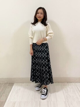 「アイテム（セットアップ）」を使った、kahoさん（レディース・144cm）の秋コーディネート