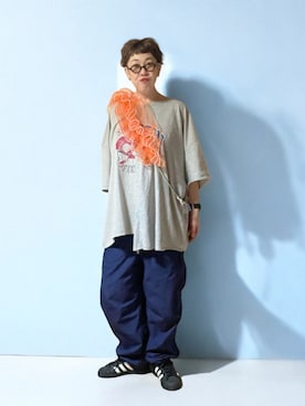 「アイテム（カーゴパンツ）」を使った、未央  ‪ ‪ さん（レディース・169cm）の秋コーディネート