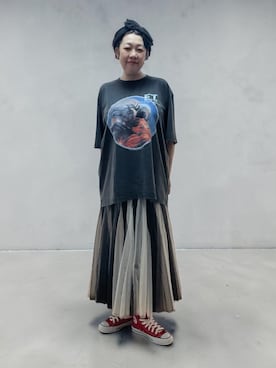 「CONVERSE（コンバース）のアイテム（スニーカー）」を使った、未央  ‪ ‪ さん（レディース・170cm）の春コーディネート