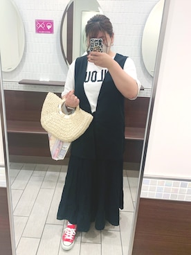 「classicalelf（クラシカルエルフ）のアイテム（バッグ）」を使った、chiroru0827さん（レディース・160cm・30代）の夏コーディネート