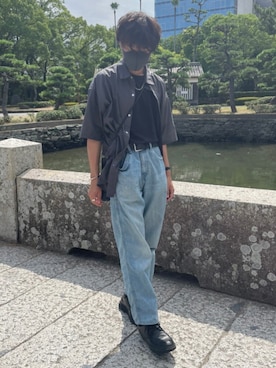 「ASTRONOMY（アストロノミー）のアイテム（シャツ/ブラウス）」を使った、のっくんnodadaoさん（メンズ・165cm・10代）の夏コーディネート
