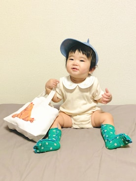 「アイテム（その他雑貨）」を使った、KOOOさん（キッズ・70cm）の夏コーディネート