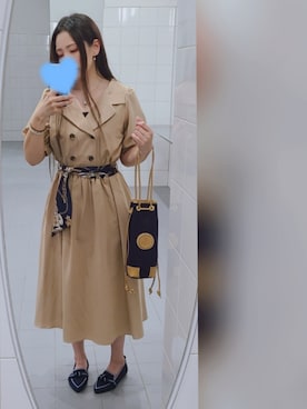 「アイテム（ワンピース/ドレス）」を使った、ぺい ʕ๑•🐽•๑ʔ💜‪さん（レディース・150cm・30代）の夏コーディネート