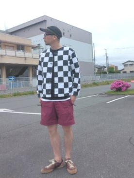 「アイテム（トップス）」を使った、ひこたさん（メンズ・179cm・40代）の春コーディネート