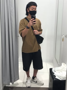 「NIKE（ナイキ）のアイテム（スマホケース/カバー）」を使った、hiromuckさん（メンズ・164cm）の夏コーディネート