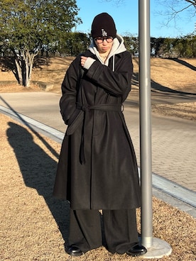 「NEW ERA（ニューエラ）のアイテム（ニットキャップ/ビーニー）」を使った、kenさん（メンズ・175cm・20代）の冬コーディネート