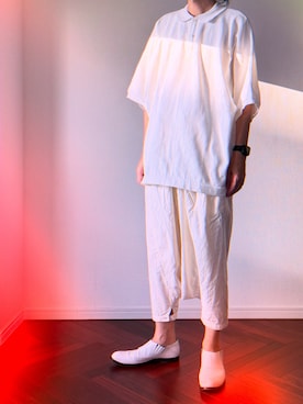 「アイテム（ポロシャツ）」を使った、daiplusさん（メンズ・172cm）の秋コーディネート