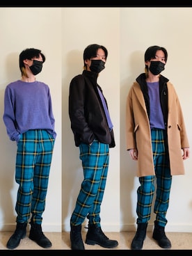 「UNITED ARROWS（ユナイテッドアローズ）のアイテム（チノパンツ、グリーン系）」を使った、LuLuさん（メンズ・172cm）の春コーディネート