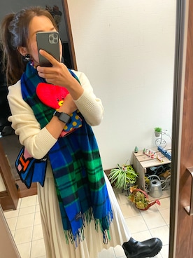 「アイテム（コインケース）」を使った、mamicha!!さん（レディース・150cm）の秋コーディネート