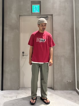 「CIAOPANIC TYPY（チャオパニックティピー）のアイテム（タンクトップ）」を使った、Sasakiさん（メンズ・180cm）の夏コーディネート