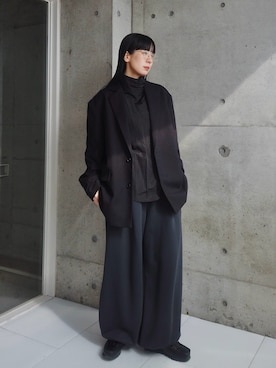 「anuke（アンヌーク）のアイテム（シャツ/ブラウス）」を使った、RIKAさん（レディース・168cm）の春コーディネート