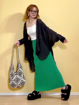 「SHEIN」｜高野軍曹さん（レディース・158cm）の秋コーディネート