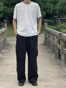 「ARC'TERYX（アークテリクス）のアイテム（トップス）」を使った、peaceさん（メンズ・173cm）の夏コーディネート