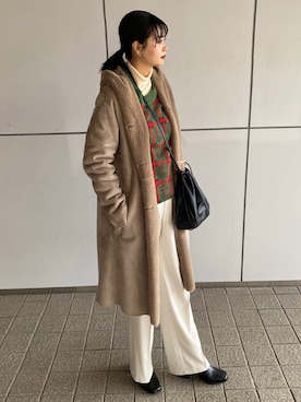 「NARS（ナーズ）のアイテム（口紅/リップティント/グロス）」を使った、こなん👧🏻さん（レディース・156cm）の冬コーディネート