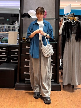 「PAGEBOY（ページボーイ）のアイテム（バッグ）」を使った、Namiさん（レディース・158cm）の夏コーディネート