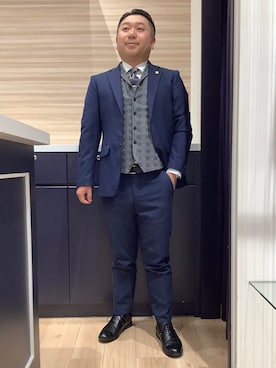 「アイテム（カフリンクス）」を使った、BRICK HOUSE by Tokyo Shirts 久留米ゆめタウン店さん（メンズ・160cm）の冬コーディネート
