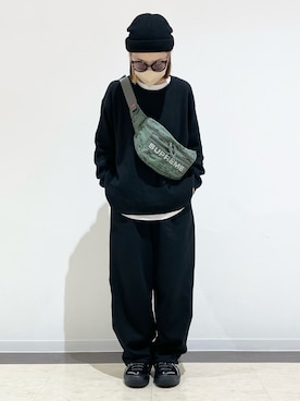 「アイテム（バッグ）」を使った、kuuuさん（レディース・155cm）の冬コーディネート