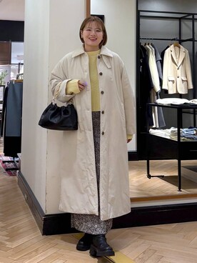 「A part by（アパートバイ）のアイテム（ダウンジャケット/コート）」を使った、haruさん（レディース・163cm）の冬コーディネート