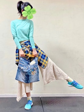 「Denim & Supply Ralph Lauren（デニムアンドサプライラルフローレン）のアイテム」を使った、mamemamefashionさん（レディース・172cm）の春コーディネート