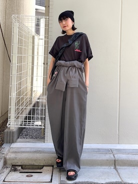 「NIKE（ナイキ）のアイテム」を使った、manaさん（レディース・166cm）の春コーディネート