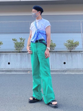 「アイテム（シューズ）」を使った、1ts my lifeさん（メンズ・129cm）の夏コーディネート
