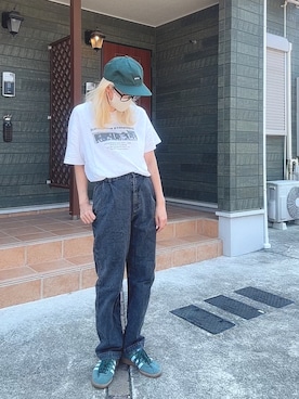 「WTAPS（ダブルタップス）のアイテム（キャップ）」を使った、maki☆*さん（レディース・156cm）の夏コーディネート