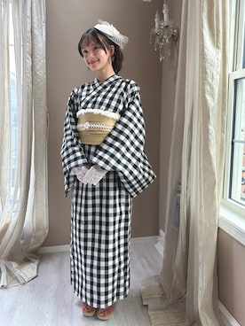 「アイテム（その他ヘアアクセサリー）」を使った、キャサリンコテージさん（レディース・155cm）の春コーディネート