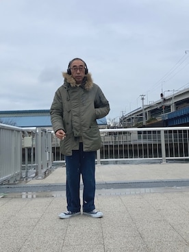 「アイテム（CD）」を使った、サブーさん（メンズ・165cm）の冬コーディネート