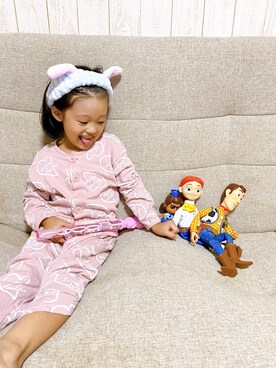 「アイテム（ルームウェア）」を使った、kumakumaさん（キッズ・120cm）の春コーディネート