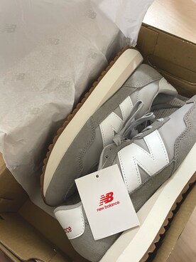 「NEW BALANCE（ニューバランス）のアイテム（スニーカー、グレー系）」を使った、hさん（レディース・156cm）の夏コーディネート