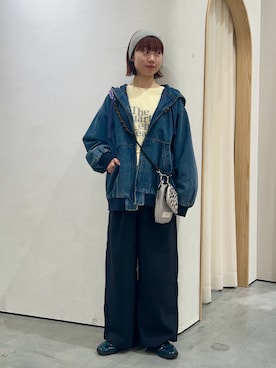 「CIAOPANIC TYPY（チャオパニックティピー）のアイテム（スウェット）」を使った、kimura_no_fukuさん（レディース・155cm）の春コーディネート