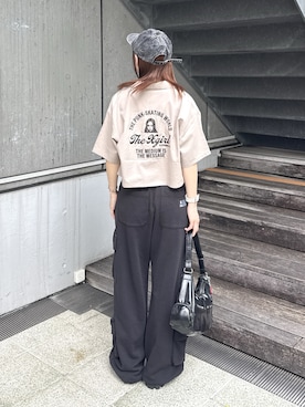 「アイテム（キーホルダー）」を使った、megumiさん（レディース・153cm）の春コーディネート