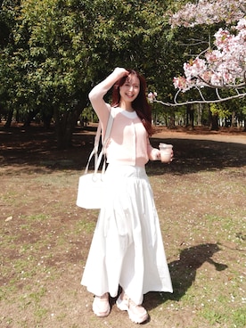 「アイテム（コンシーラー）」を使った、maiさん（レディース・162cm）の春コーディネート