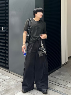「アイテム（コインケース）」を使った、Seigoさん（メンズ・165cm）の夏コーディネート