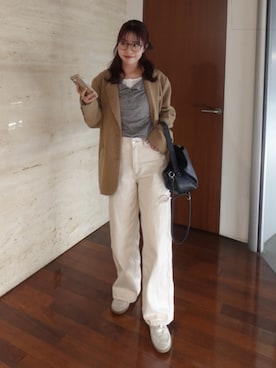 「アイテム（ファンデーション）」を使った、ねっしー.さん（レディース・159cm）の春コーディネート