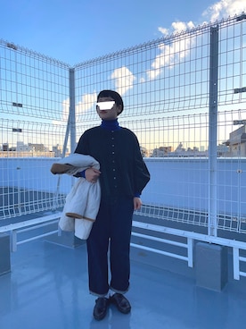 「Celvoke（セルヴォーク）のアイテム」を使った、m.さん（レディース・157cm）の冬コーディネート