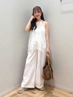「アイテム（トートバッグ）」を使った、meaningさん（レディース・158cm・30代）の春コーディネート
