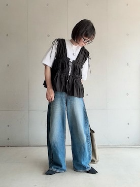 なな☺︎さん（レディース・155cm）の夏コーディネート